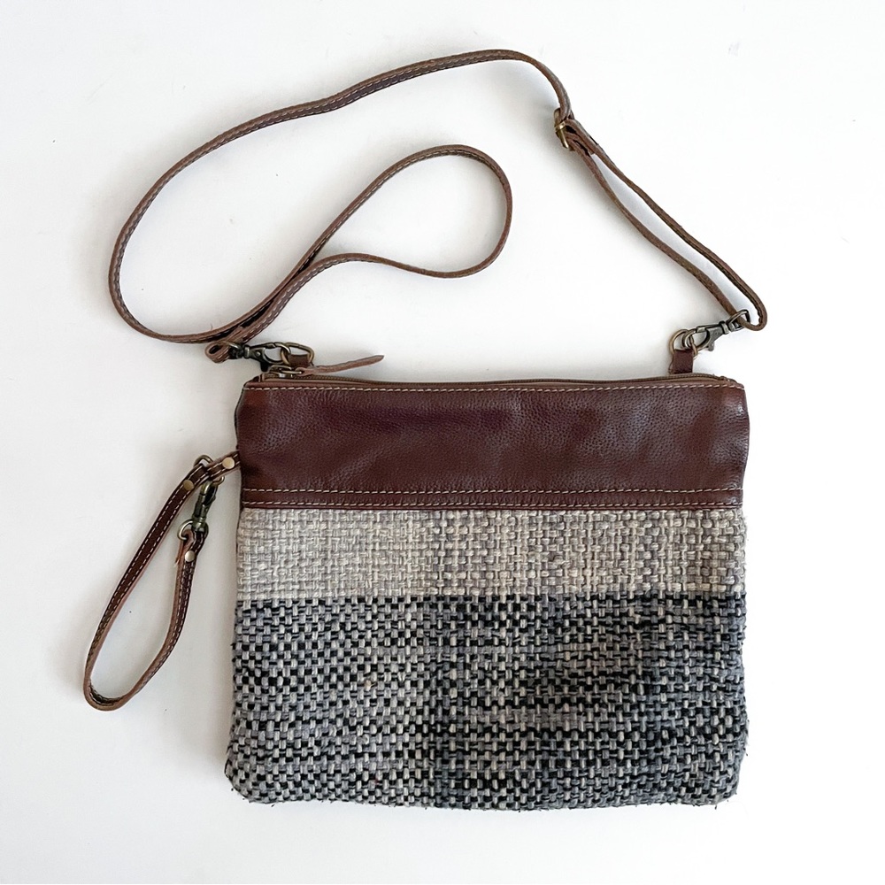 Myra Bag Textile Leather Crossbody Bag